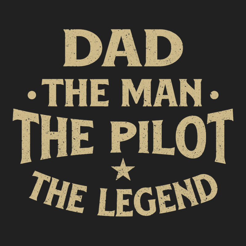 Dad The Man The Pilot The Legend Airlines Airplane Basic T-shirt | Artistshot