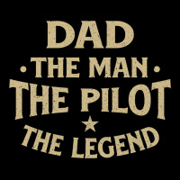 Dad The Man The Pilot The Legend Airlines Airplane Zipper Hoodie | Artistshot