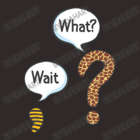 Wait What Funny Punctuation Question Mark And Comma Leopard Grammar Lo Racerback Tank | Artistshot