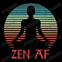 Zen Af Vintage Meditation Funny Yoga Quote For Men Women Yoga Lovers Adjustable Cap | Artistshot