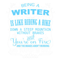 Funny Being A Writer Is Like Riding A Bike Raglan Crop Top | Artistshot