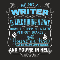 Funny Being A Writer Is Like Riding A Bike Ladies Fitted T-shirt | Artistshot