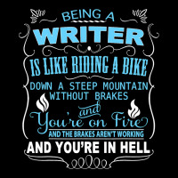 Funny Being A Writer Is Like Riding A Bike Women's V-neck T-shirt | Artistshot