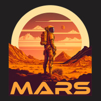 Explore Mars Vintage Martian Astronaut Space Astro T-shirt | Artistshot