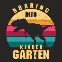 Roaring Into Kindergarten 2 Ladies Fitted T-shirt | Artistshot