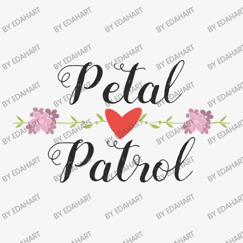 Petal Patrol Heart Floral Cute Wedding Ceremony Gifts For Girl Carryin Ladies Fitted T-Shirt by EdahArt | Artistshot