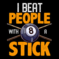 Funny Billiards I Beat People With A Stick Pool Ha Women's V-neck T-shirt | Artistshot