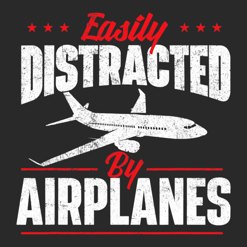 Easily Distracted By Airplanes Aircraft Fan Airlin Printed Hat | Artistshot