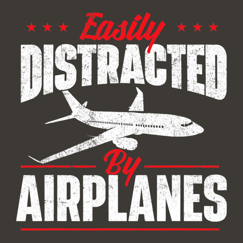 Easily Distracted By Airplanes Aircraft Fan Airlin Bucket Hat | Artistshot