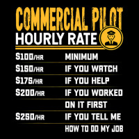 Commercial Pilot Hourly Rate Funny Airplane Airlin Adjustable Cap | Artistshot