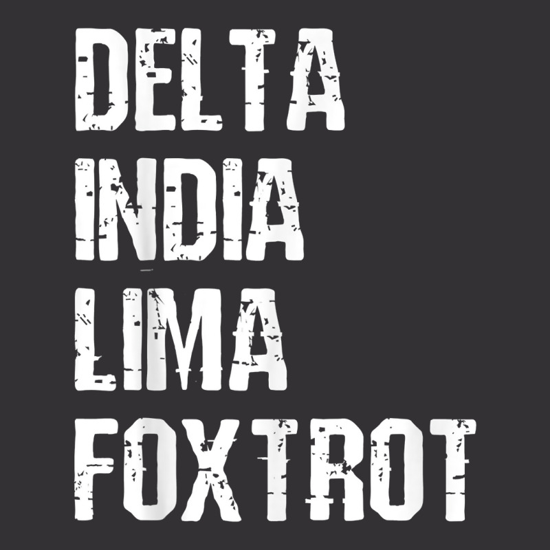 Mens Delta India Lima Foxtrot Dilf Father Dad Humor Joke T Shirt Vintage Short by men.adam | Artistshot