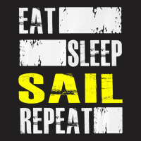 Eat Sleep Sail Repeat Funny Sailing Sailor Premium T-shirt | Artistshot