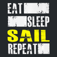 Eat Sleep Sail Repeat Funny Sailing Sailor Premium Crewneck Sweatshirt | Artistshot