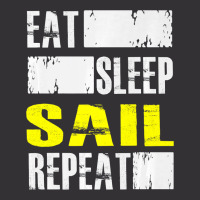 Eat Sleep Sail Repeat Funny Sailing Sailor Premium Vintage Hoodie | Artistshot