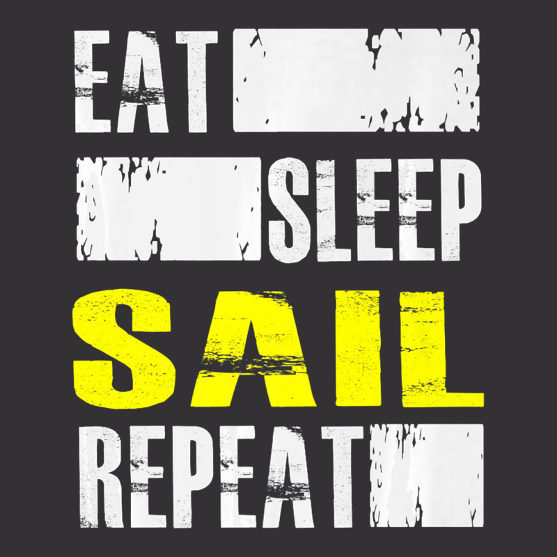 Eat Sleep Sail Repeat Funny Sailing Sailor Premium Vintage Hoodie And Short Set | Artistshot