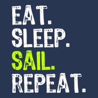 Eat Sleep Sail Sailing Sailboat Sailor Funny Capta Men Denim Jacket | Artistshot