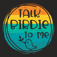 Talk Birdie To Me Retro Vintage Distressed Bird Wa Ladies Fitted T-shirt | Artistshot