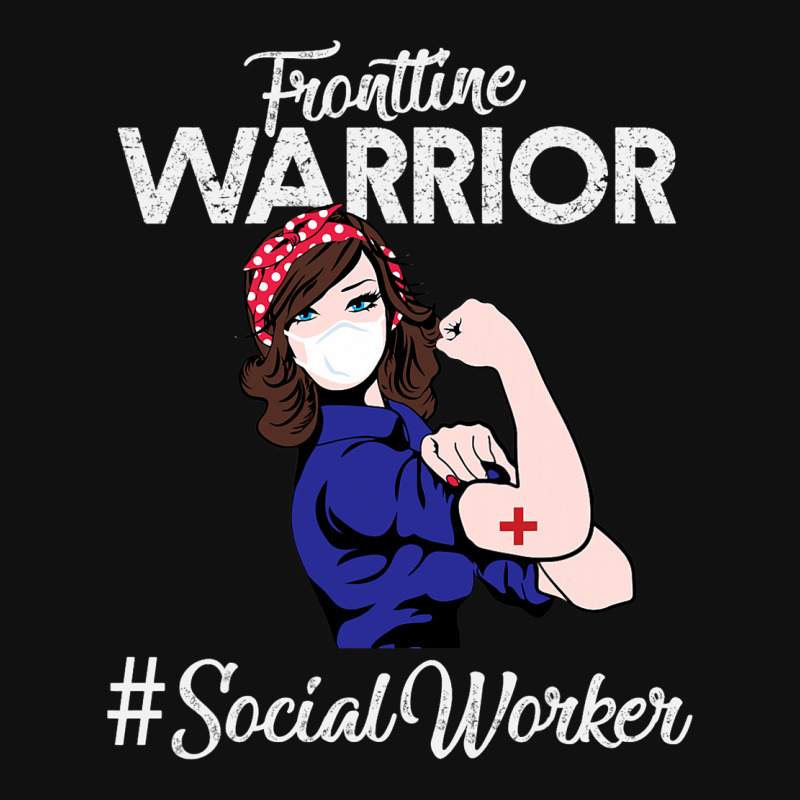 Vintage Frontline Warrior Social Worker Xmas For W Graphic T-shirt | Artistshot