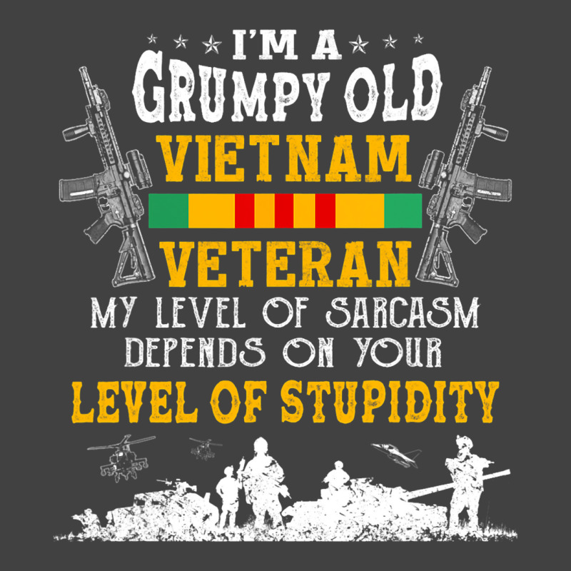 Mens Veterans Day I Am A Grumpy Old Vietnam Vetera Vintage T-shirt | Artistshot