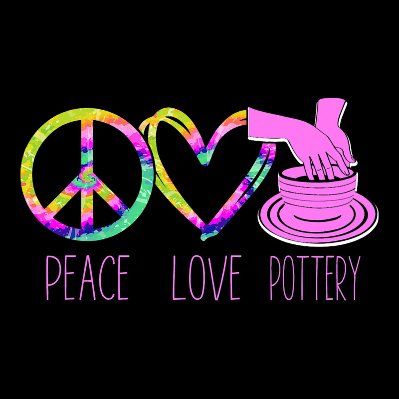 Pottery Ceramics Artist Peace Love Pottery Pocket T-shirt | Artistshot