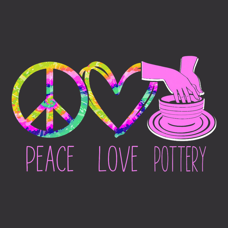 Pottery Ceramics Artist Peace Love Pottery Vintage Short | Artistshot