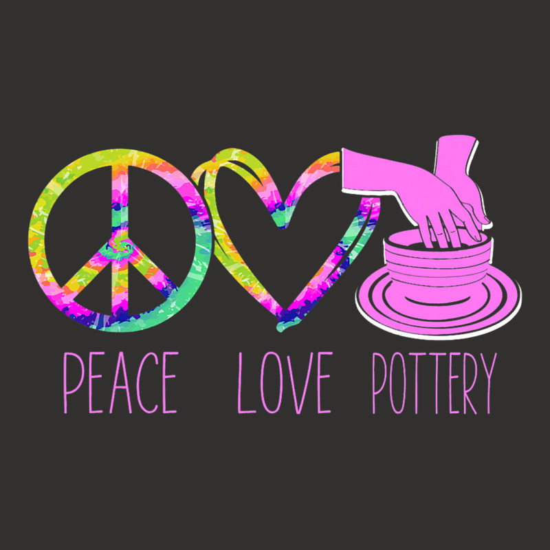 Pottery Ceramics Artist Peace Love Pottery Champion Hoodie | Artistshot