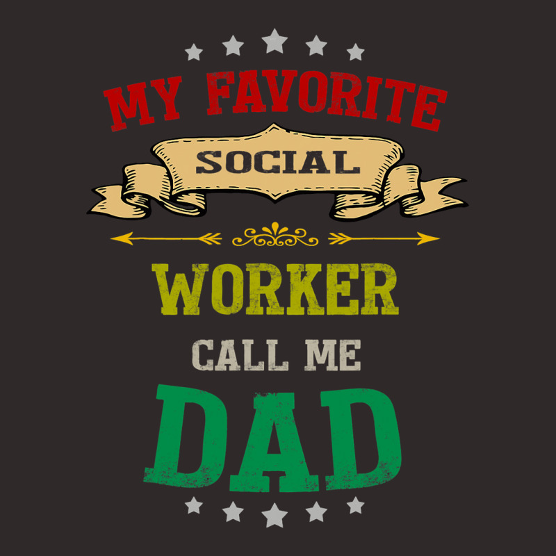 Vintage Retro My Favorite Social Worker Calls Me D Racerback Tank by LoreleiRichmond | Artistshot