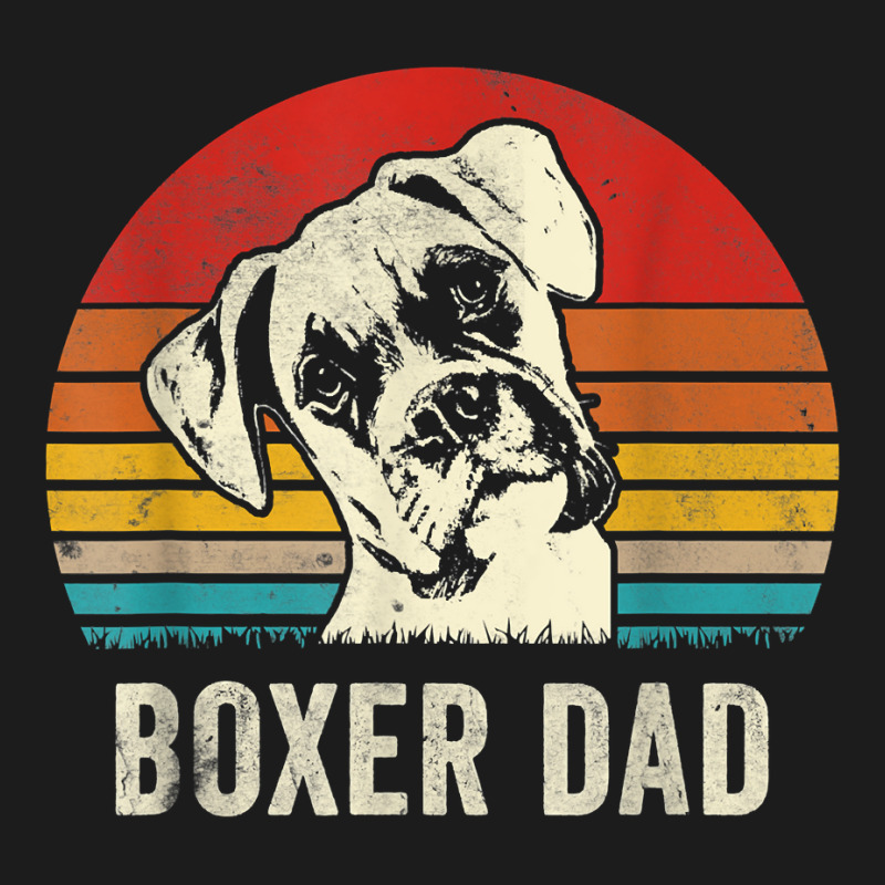 Mens Vintage Boxer Dad Ever Daddy Gifts Dog Dad Father T Shirt Hoodie & Jogger set by men.adam | Artistshot