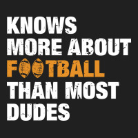 Knows More About Football Than Most Dudes Ladies Polo Shirt | Artistshot