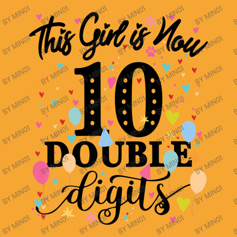 10th Birthday This Girl Is Now 10 Double Digits Basic T-shirt | Artistshot