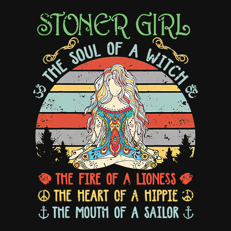 Stoner Girl Soul Of A Witch Mouth Of A Sailor Portrait Canvas Print | Artistshot