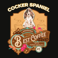 Mom T  Shirt Brown Cocker Spaniel Best Coffee   Dog Owner Coffee Lover Scorecard Crop Tee | Artistshot