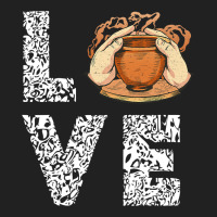 Pottery Leopard Love Ceramics Artist Pot Making Lo Basic T-shirt | Artistshot