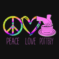 Pottery Ceramics Artist Peace Love Pottery Portrait Canvas Print | Artistshot