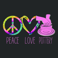 Pottery Ceramics Artist Peace Love Pottery Duffel Bag | Artistshot