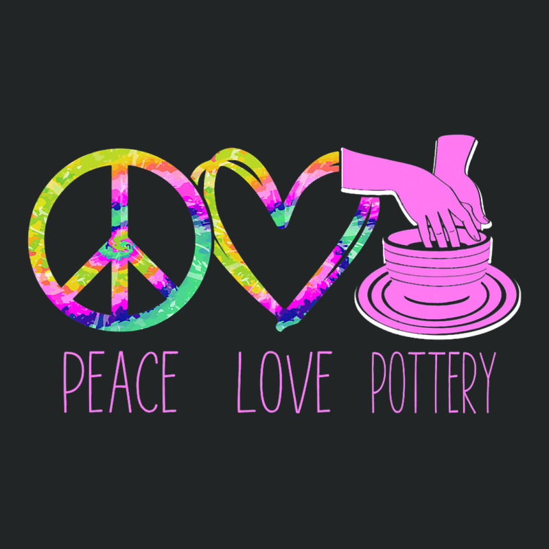 Pottery Ceramics Artist Peace Love Pottery Duffel Bag | Artistshot