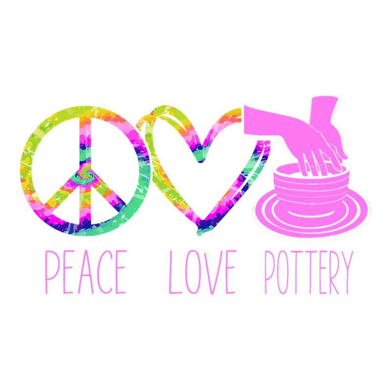 Pottery Ceramics Artist Peace Love Pottery Sticker | Artistshot