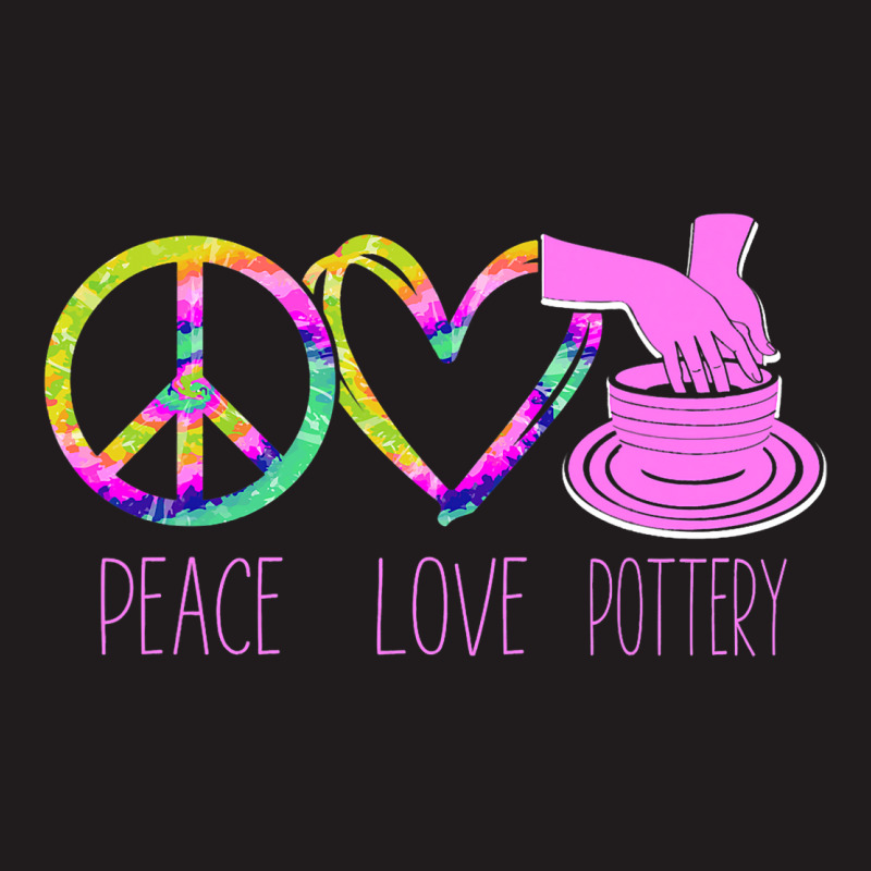 Pottery Ceramics Artist Peace Love Pottery Waist Apron | Artistshot