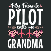 My Favorite Pilot Calls Me Grandma Mom Mothers Day Women's Triblend Scoop T-shirt | Artistshot