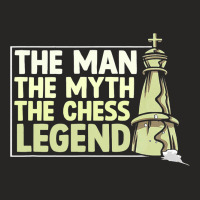 Mens Man Myth Chess Legend Checkmate Grandmaster C Ladies Fitted T-shirt | Artistshot