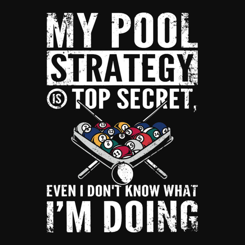 My Pool Strategy Is Top Secret Even I Dont Know Bi Crop Top by RowdyTroutman | Artistshot