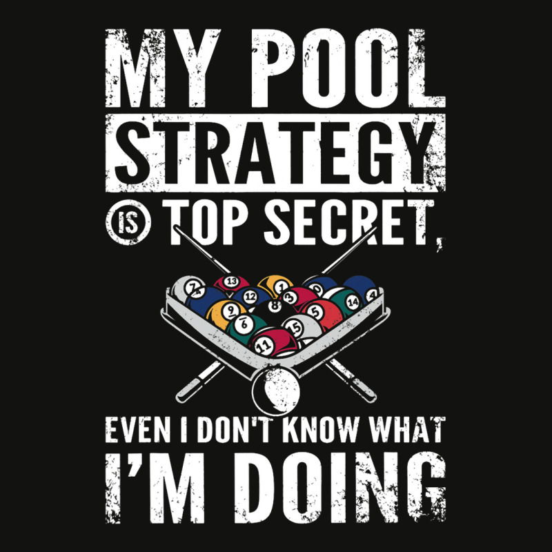 My Pool Strategy Is Top Secret Even I Dont Know Bi Scorecard Crop Tee by RowdyTroutman | Artistshot