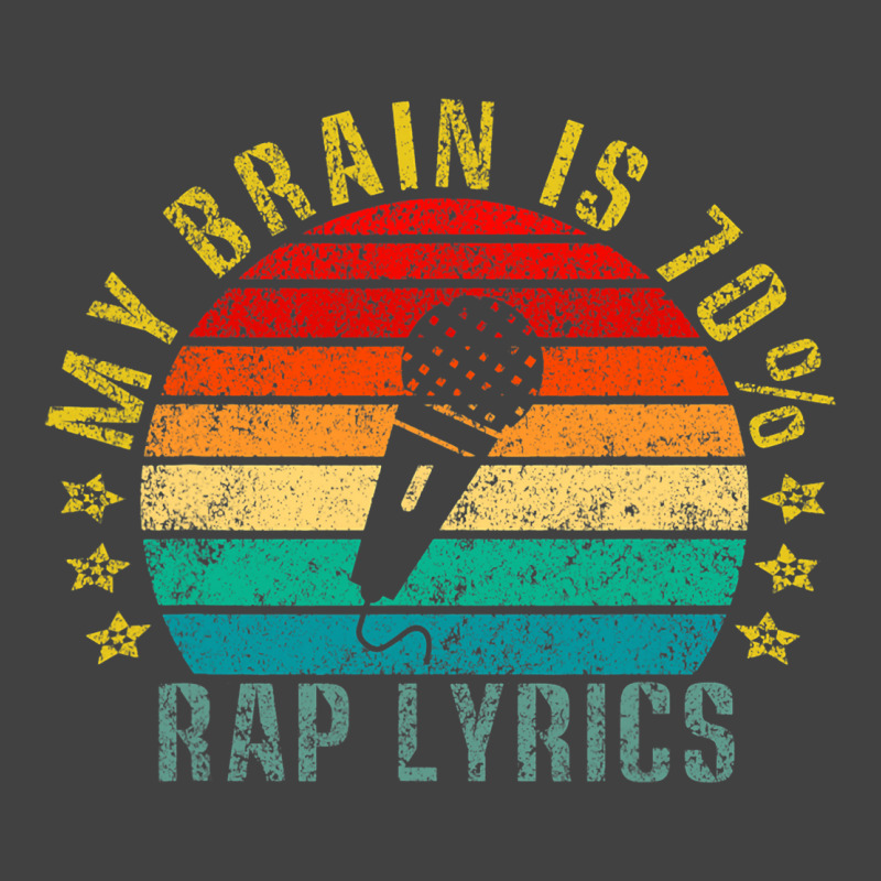 My Brain Is 70 Rap Lyrics Funny Retro Vintage T-shirt | Artistshot