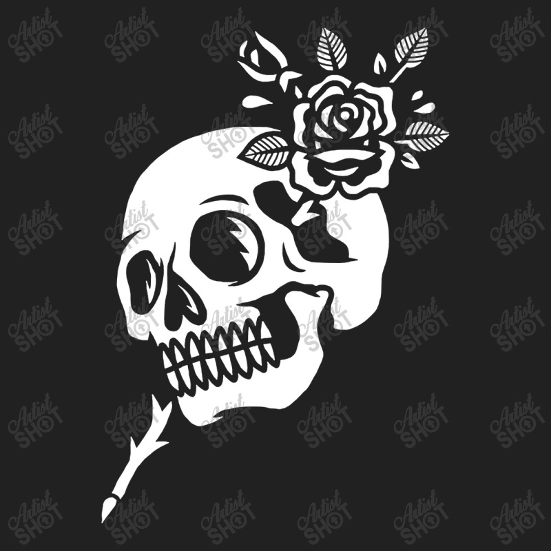 Skull Rose Art Basic T-shirt | Artistshot