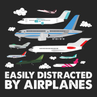 Pilot Shirt Easily Distracted By Airplanes Aviatio Men's T-shirt Pajama Set | Artistshot