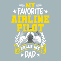 My Favorite Airline Pilot Calls Me Dad Unisex Sherpa-lined Denim Jacket | Artistshot