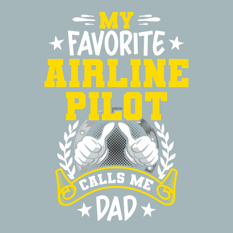 My Favorite Airline Pilot Calls Me Dad Unisex Sherpa-lined Denim Jacket | Artistshot