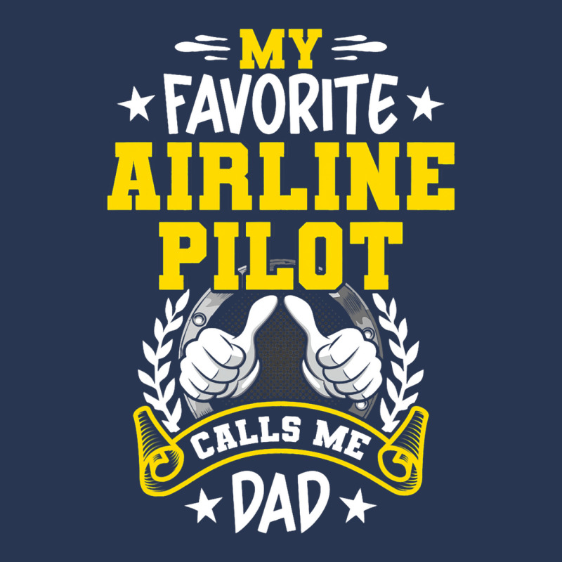 My Favorite Airline Pilot Calls Me Dad Men Denim Jacket | Artistshot