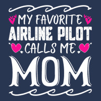 My Favorite Airline Pilot Calls Me Mom Funny Mothe Men Denim Jacket | Artistshot