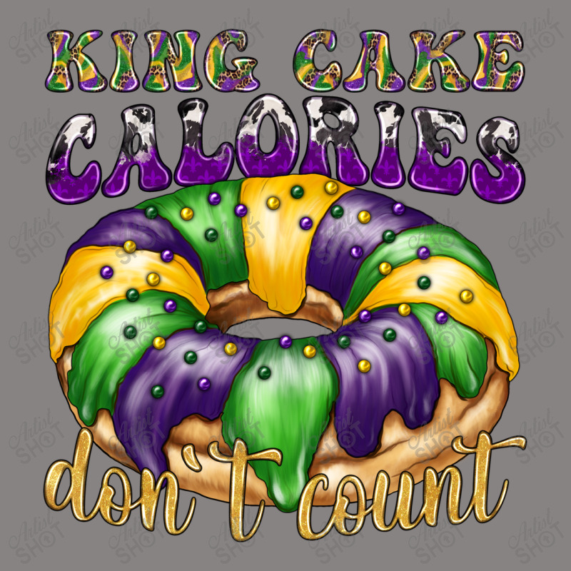 Mardi Gras King Cake Calories Don't Count Adjustable Cap | Artistshot